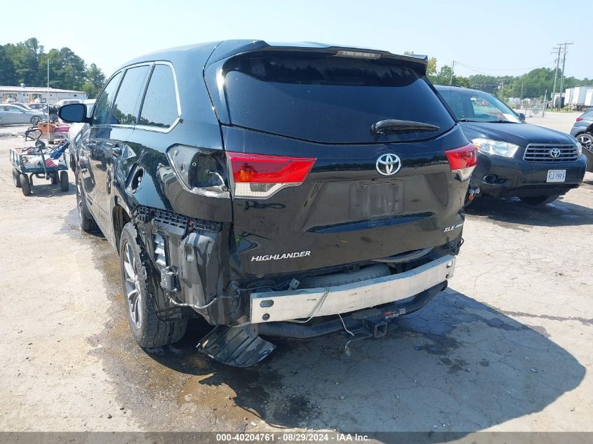 2019 Toyota Highlander Xle VIN: 5TDJZRFH5KS945571 Lot: 40204761