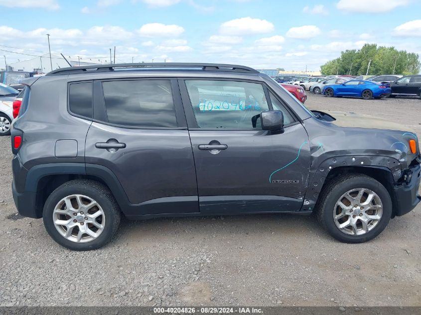 2017 Jeep Renegade Latitude 4X4 VIN: ZACCJBBBXHPG12751 Lot: 40204826