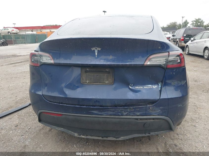 2020 Tesla Model Y Long Range Dual Motor All-Wheel Drive VIN: 5YJYGDEE9LF026225 Lot: 40204896