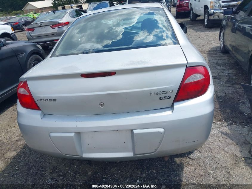 2004 Dodge Neon Sxt VIN: 1B3ES56C14D636540 Lot: 40204904