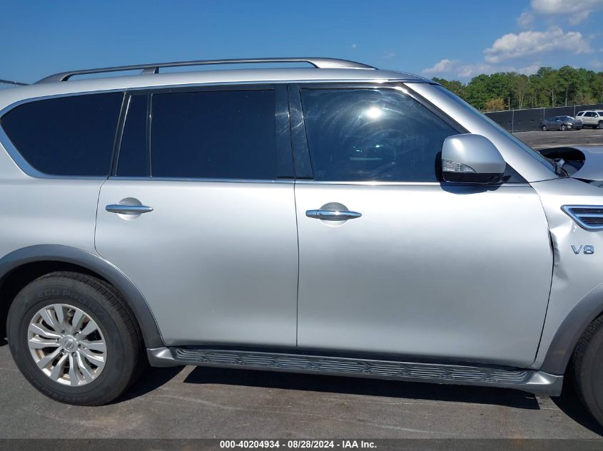 2017 Nissan Armada Sv VIN: JN8AY2ND5H9007252 Lot: 40204934