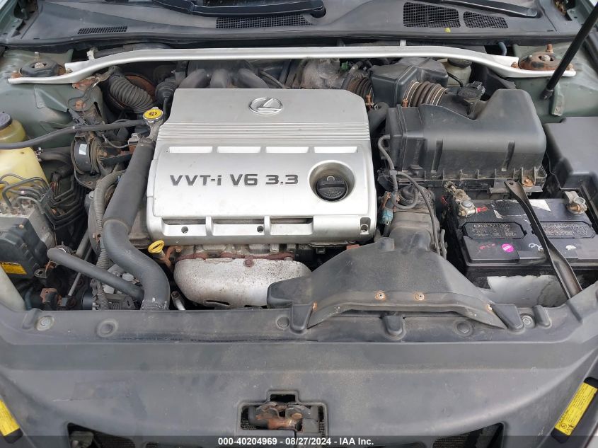 2005 Lexus Es 330 VIN: JTHBA30G455120378 Lot: 40204969