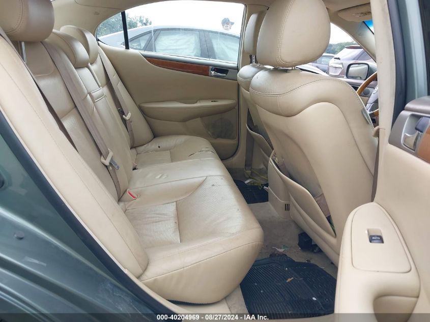 2005 Lexus Es 330 VIN: JTHBA30G455120378 Lot: 40204969