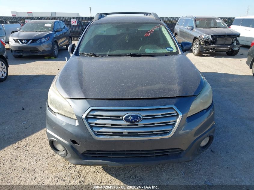 2016 Subaru Outback 2.5I Premium VIN: 4S4BSBCC0G3211790 Lot: 40204976