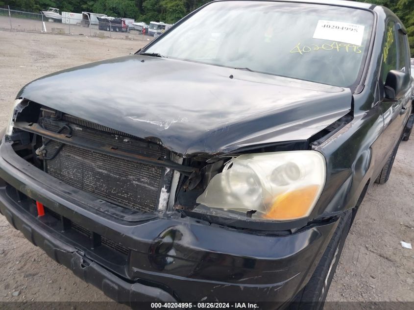 2005 Honda Pilot Lx VIN: 2HKYF18165H512179 Lot: 40204995