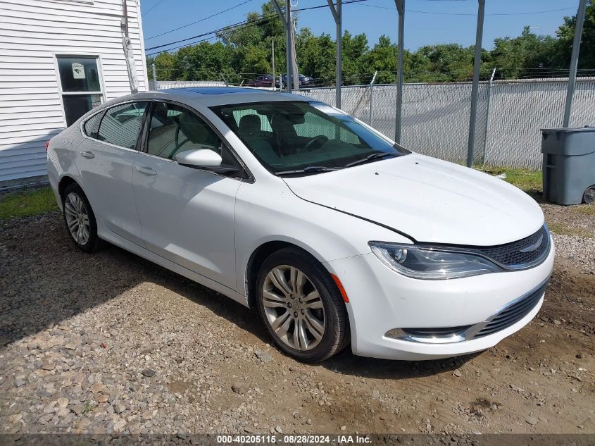 2015 Chrysler 200 Limited VIN: 1C3CCCAB4FN568127 Lot: 40205115