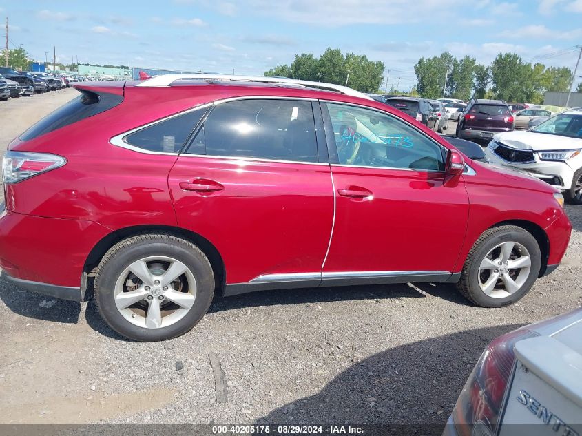 2010 Lexus Rx 350 VIN: 2T2BK1BA6AC060799 Lot: 40205175