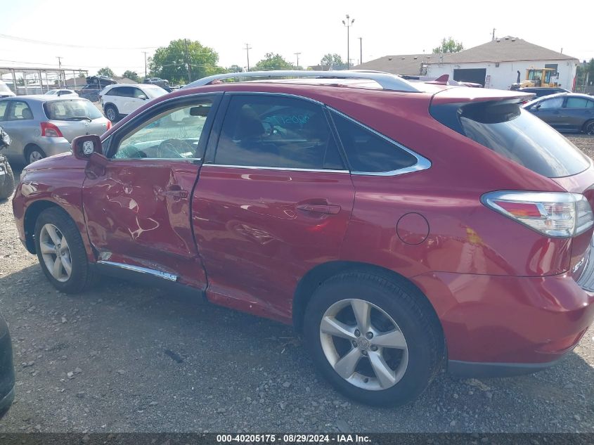 2010 Lexus Rx 350 VIN: 2T2BK1BA6AC060799 Lot: 40205175