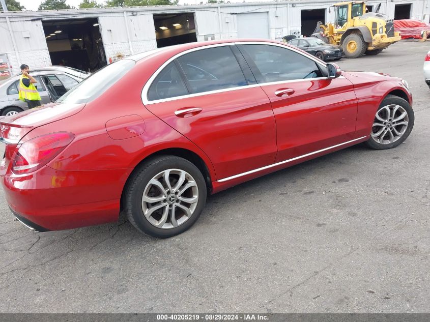 2017 Mercedes-Benz C 300 4Matic/Luxury 4Matic/Sport 4Matic VIN: 55SWF4KB7HU221475 Lot: 40205219