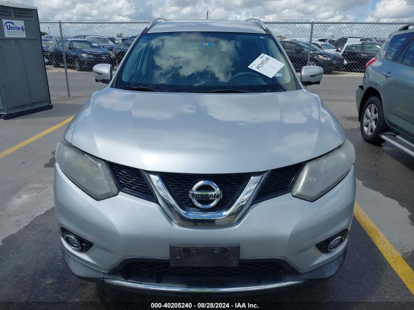 2016 Nissan Rogue Sv VIN: KNMAT2MTXGP625180 Lot: 40205240