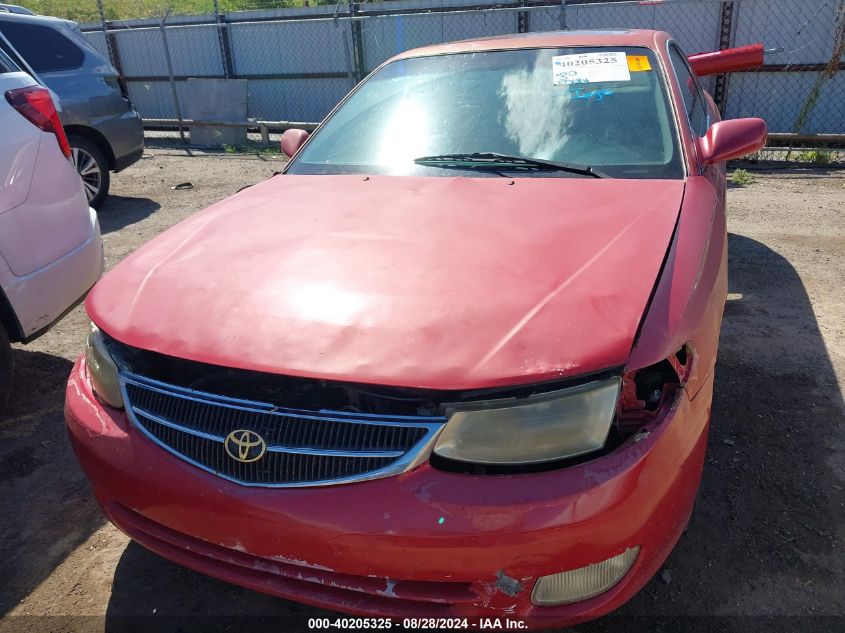 2000 Toyota Camry Solara Sle V6 VIN: 2T1CF22P2YC369199 Lot: 40205325