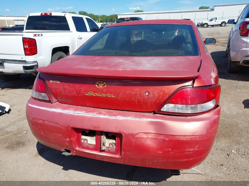 2000 Toyota Camry Solara Sle V6 VIN: 2T1CF22P2YC369199 Lot: 40205325