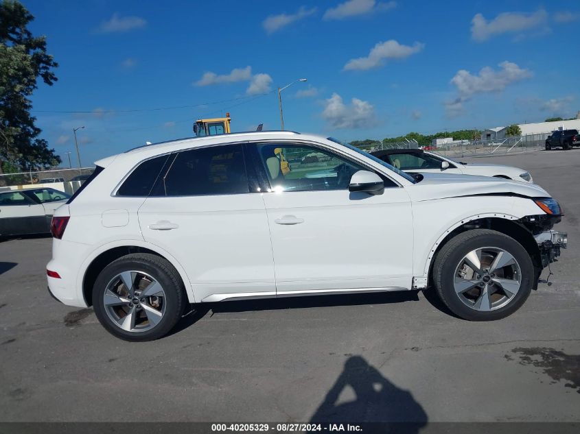 2023 Audi Q5 Premium 40 Tfsi Quattro S Tronic VIN: WA1ABAFY9P2171405 Lot: 40205329