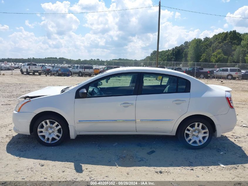 2012 Nissan Sentra 2.0 S VIN: 3N1AB6AP3CL679897 Lot: 40205352