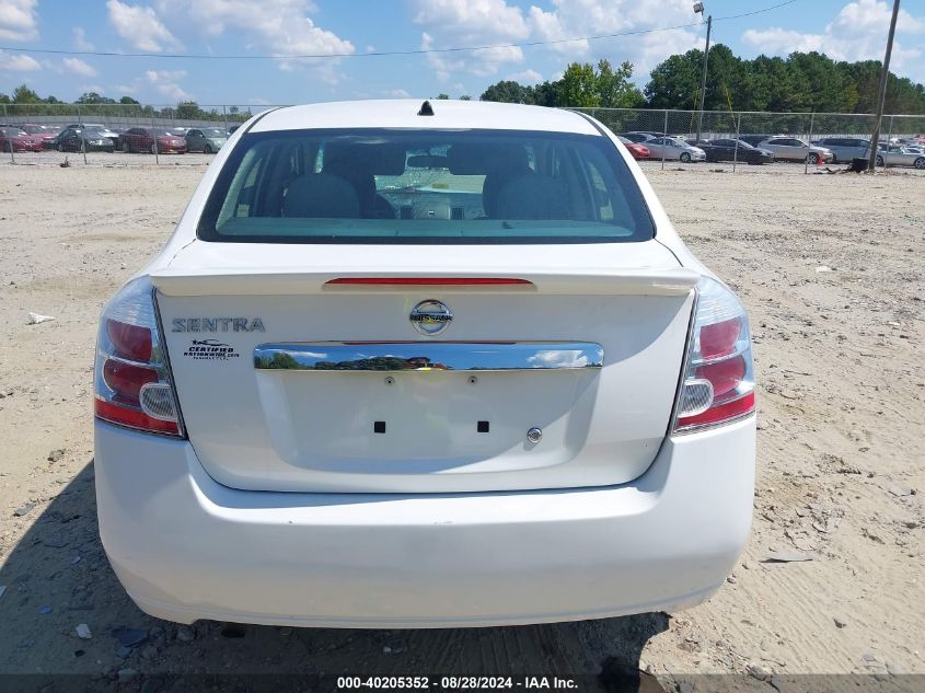 2012 Nissan Sentra 2.0 S VIN: 3N1AB6AP3CL679897 Lot: 40205352