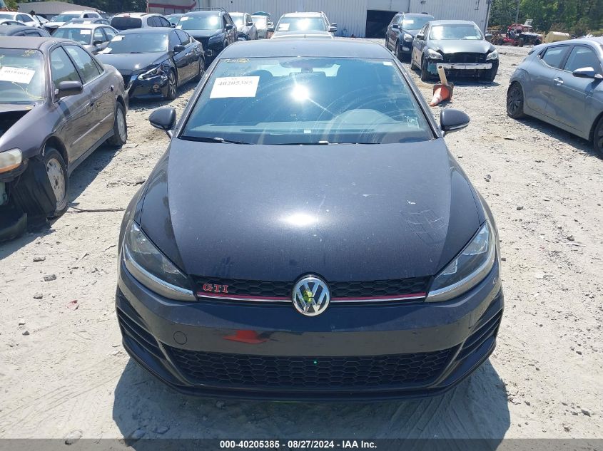 2019 Volkswagen Golf Gti 2.0T Autobahn/2.0T Rabbit Edition/2.0T S/2.0T Se VIN: 3VW6T7AU1KM027006 Lot: 40205385