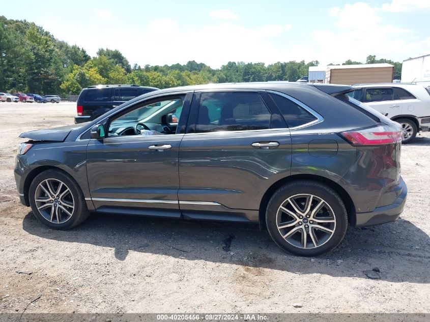 2019 Ford Edge Titanium VIN: 2FMPK3K93KBB67200 Lot: 40205456