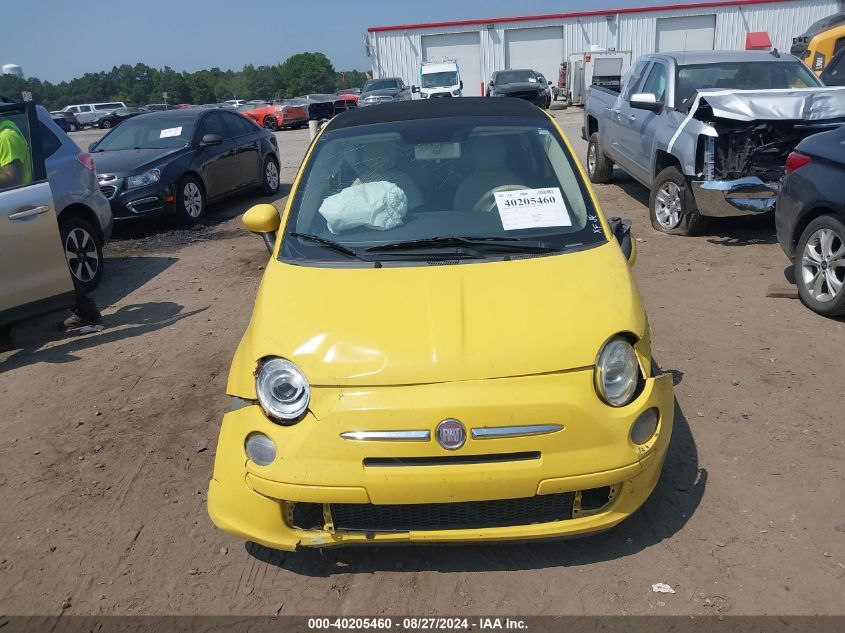 2013 Fiat 500C Pop VIN: 3C3CFFDRXDT593483 Lot: 40205460