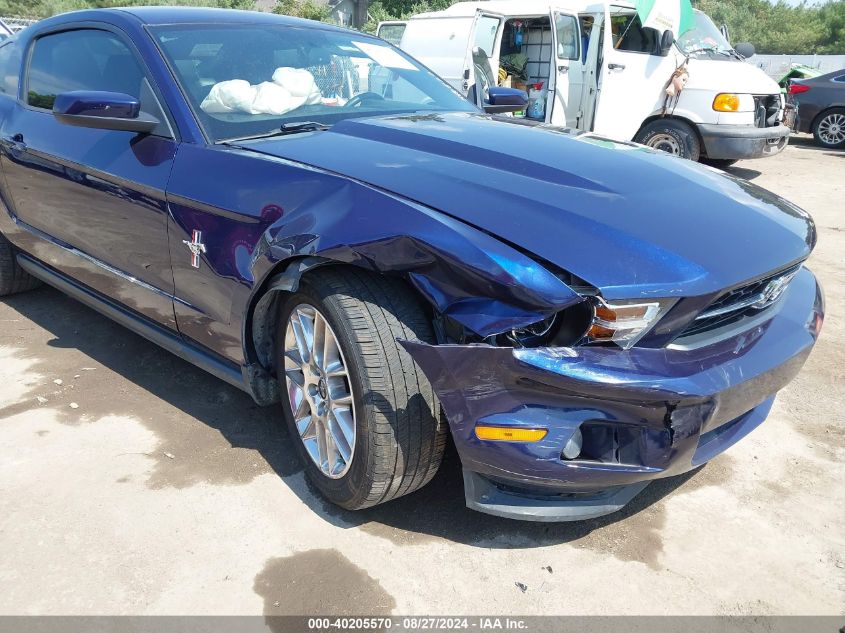 2012 Ford Mustang V6 Premium VIN: 1ZVBP8AM9C5275021 Lot: 40205570