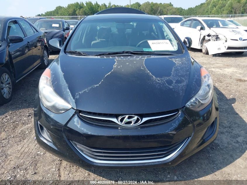 2013 Hyundai Elantra Gls VIN: KMHDH4AE1DU796098 Lot: 40205576