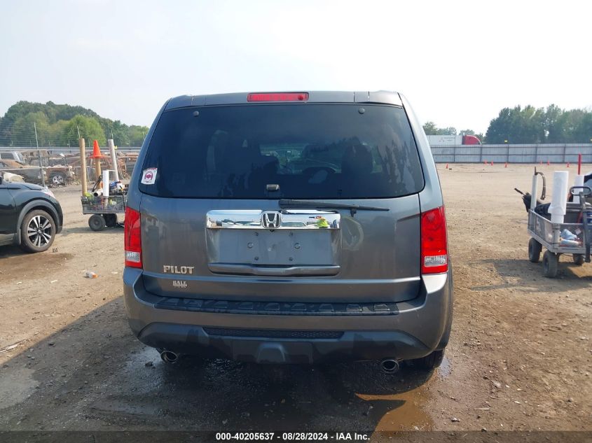 2012 Honda Pilot Ex-L VIN: 5FNYF3H50CB041432 Lot: 40205637