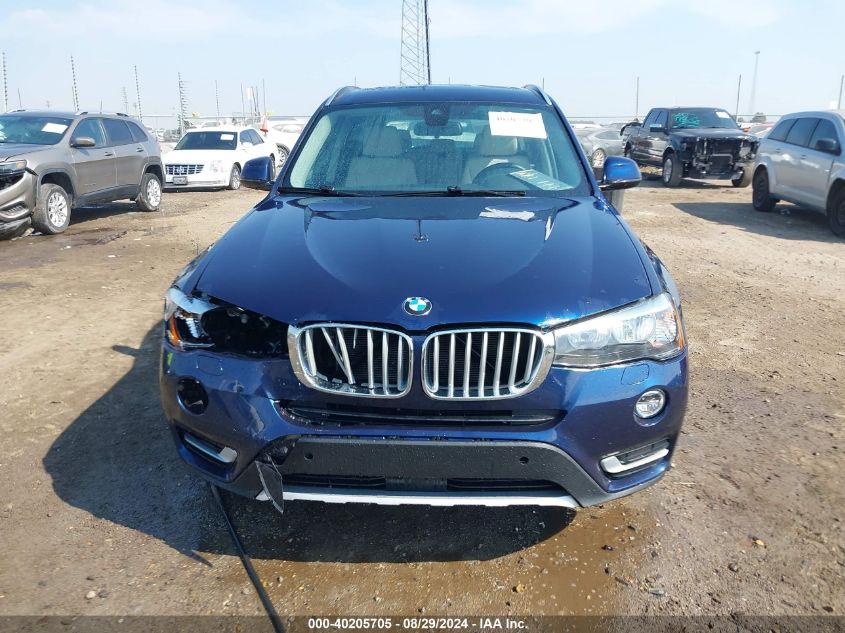 2017 BMW X3 xDrive28I VIN: 5UXWX9C52H0D96639 Lot: 40205705