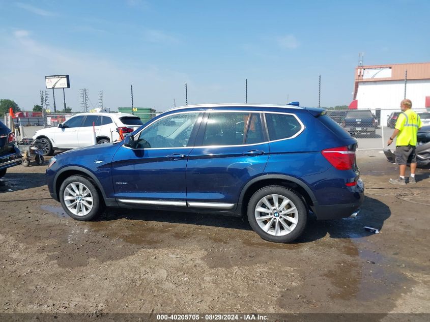 2017 BMW X3 xDrive28I VIN: 5UXWX9C52H0D96639 Lot: 40205705