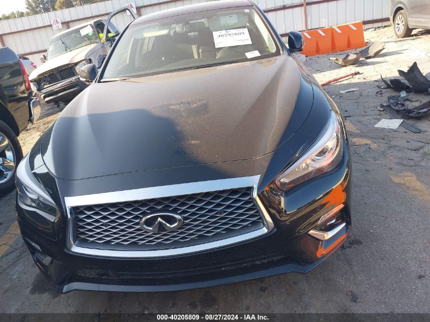 2021 Infiniti Q50 Luxe VIN: JN1EV7BP9MM705620 Lot: 40205809