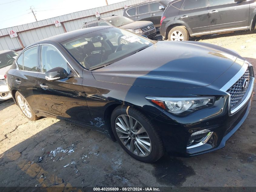 2021 Infiniti Q50 Luxe VIN: JN1EV7BP9MM705620 Lot: 40205809