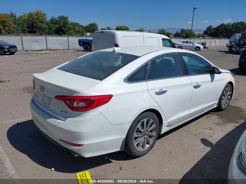 2016 Hyundai Sonata Sport VIN: 5NPE34AF5GH271110 Lot: 40205882