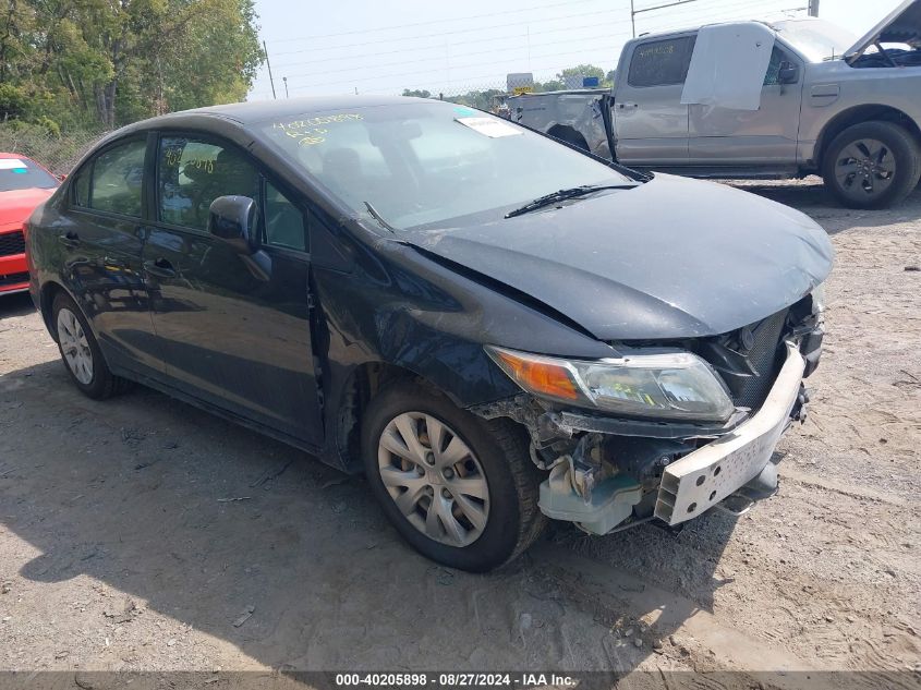 2012 Honda Civic Lx VIN: 19XFB2F54CE109821 Lot: 40205898