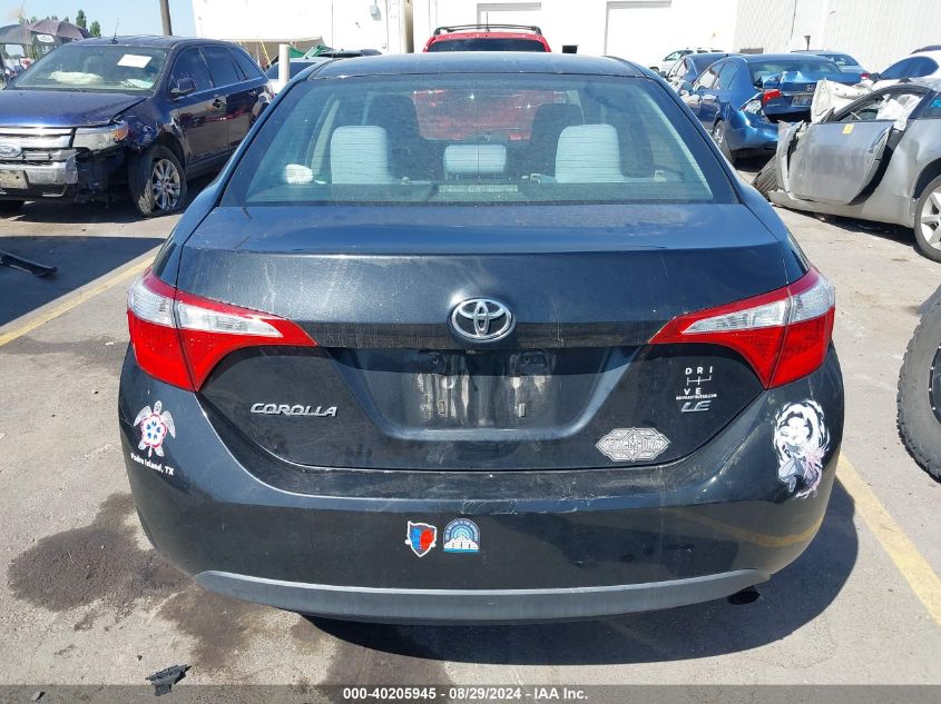 2015 Toyota Corolla Le VIN: 2T1BURHE6FC284850 Lot: 40205945