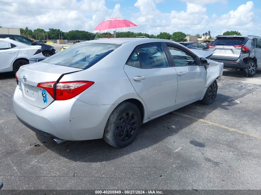 2019 Toyota Corolla L VIN: 2T1BURHE0KC183376 Lot: 40205949