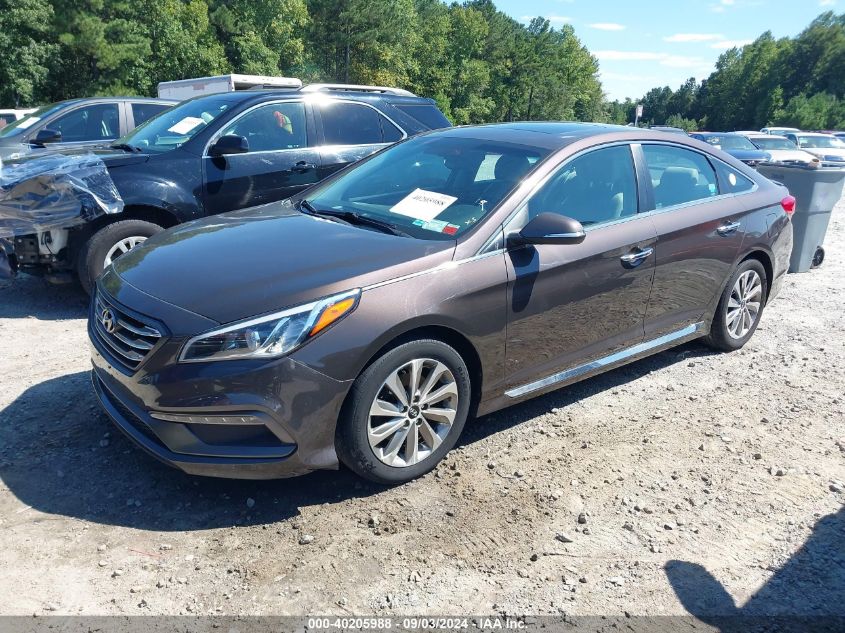 5NPE34AF3HH545695 2017 HYUNDAI SONATA - Image 2