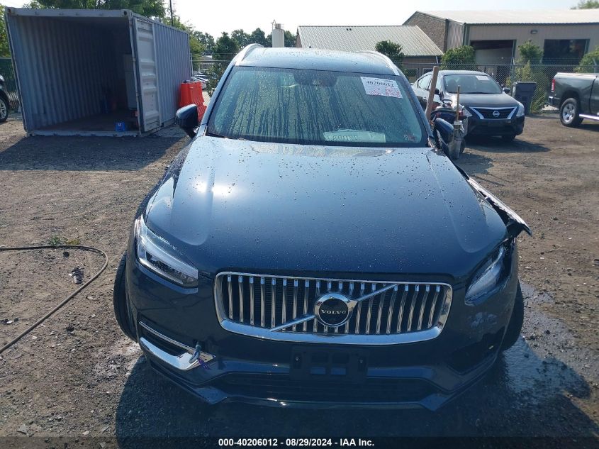 2022 Volvo Xc90 Recharge Plug-In Hybrid T8 Inscription 7 Passenger VIN: YV4BR0CLXN1816555 Lot: 40292006