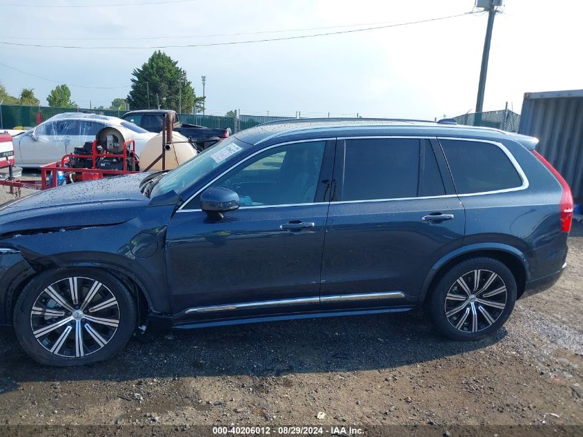 2022 Volvo Xc90 Recharge Plug-In Hybrid T8 Inscription 7 Passenger VIN: YV4BR0CLXN1816555 Lot: 40292006