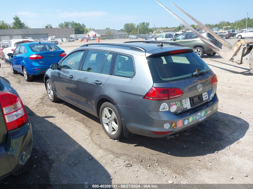 2015 VOLKSWAGEN GOLF SPORTWAGEN TDI S 4-DOOR - 3VWCA7AU3FM504405