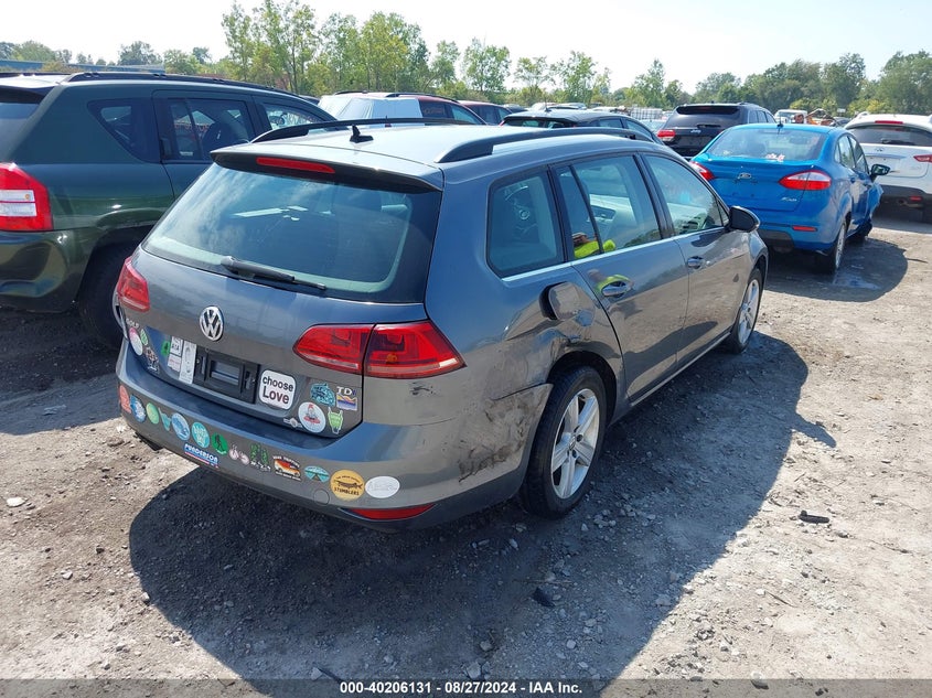 2015 VOLKSWAGEN GOLF SPORTWAGEN TDI S 4-DOOR - 3VWCA7AU3FM504405