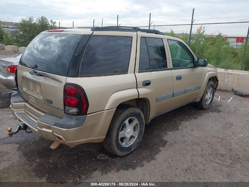 2004 Chevrolet Trailblazer Ls VIN: 1GNDT13S842222864 Lot: 40206178