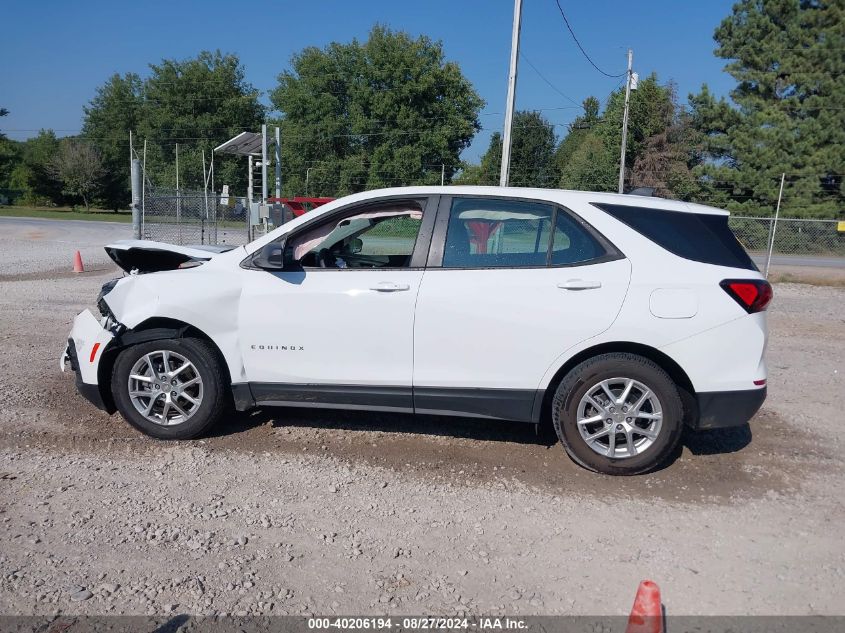 2024 Chevrolet Equinox Fwd Ls VIN: 3GNAXHEG1RL346344 Lot: 40206194