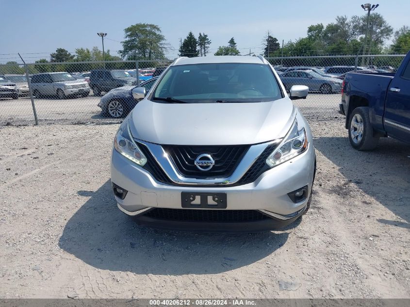 2015 Nissan Murano Sl VIN: 5N1AZ2MH0FN250111 Lot: 40206212