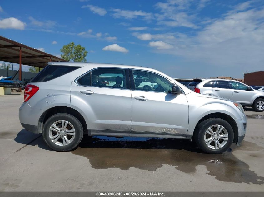 2016 Chevrolet Equinox Ls VIN: 2GNALBEK3G1137750 Lot: 40206245