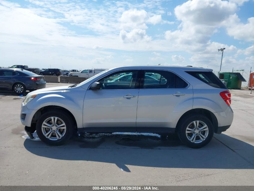 2016 Chevrolet Equinox Ls VIN: 2GNALBEK3G1137750 Lot: 40206245