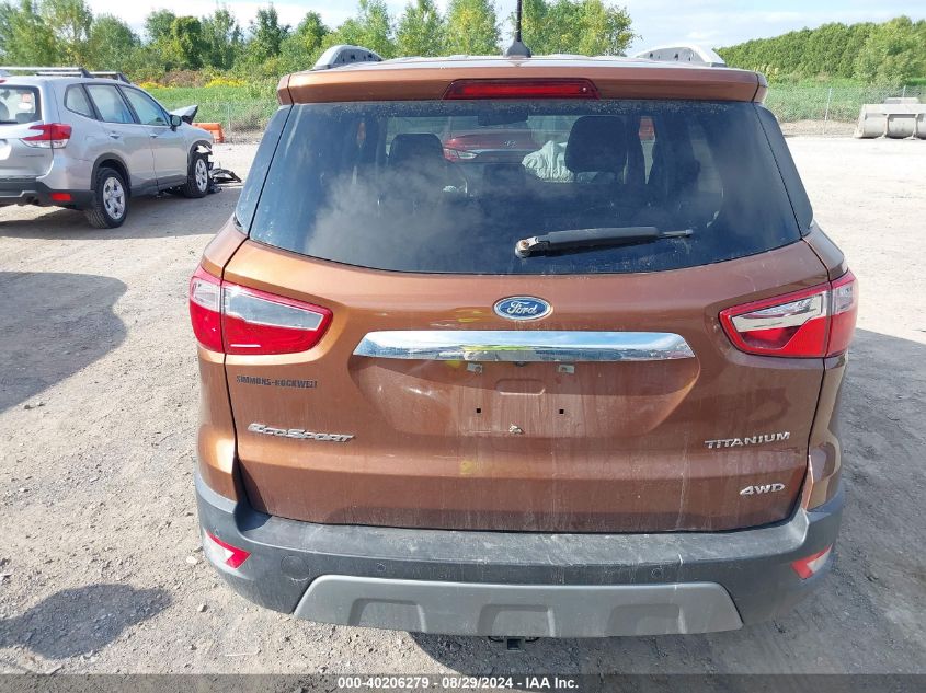 2019 Ford Ecosport Titanium VIN: MAJ6S3KL3KC289749 Lot: 40206279