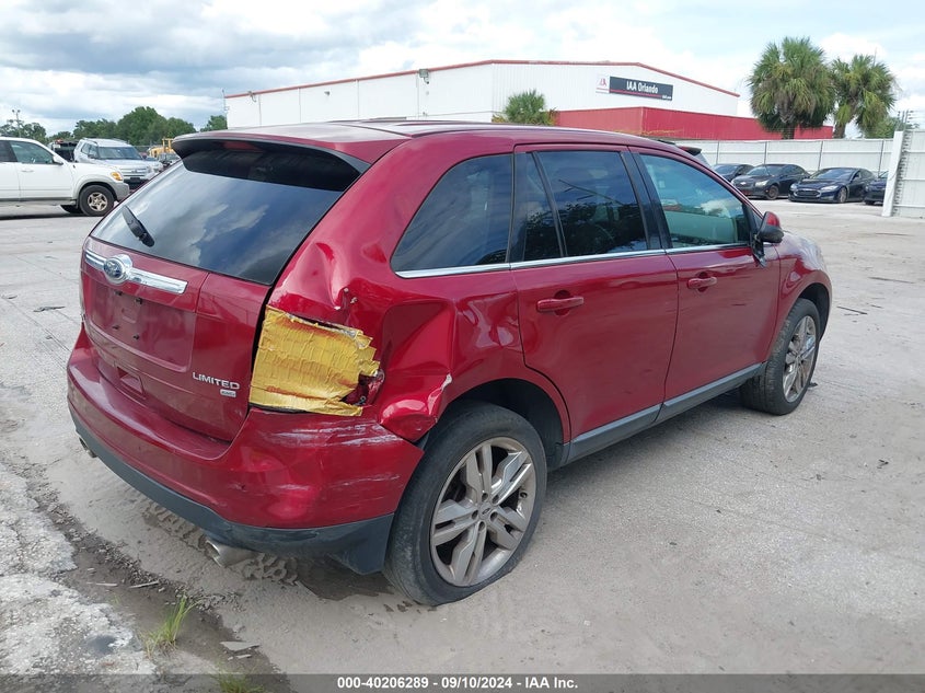 Vin: 2fmdk3kc7dba45070, lot: 40694399, ford edge limited 20134