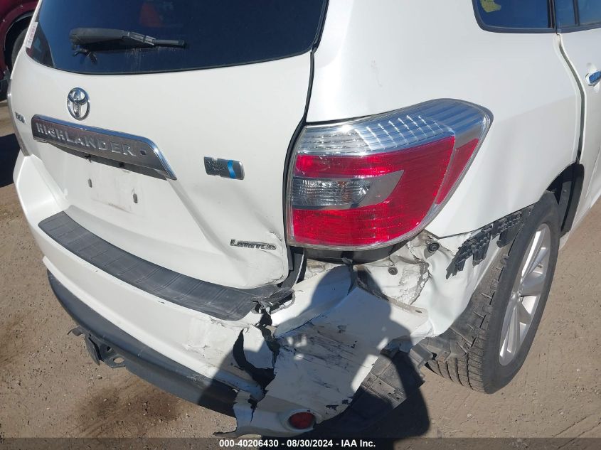 2008 Toyota Highlander Hybrid Limited VIN: JTEEW44AX82017835 Lot: 40206430