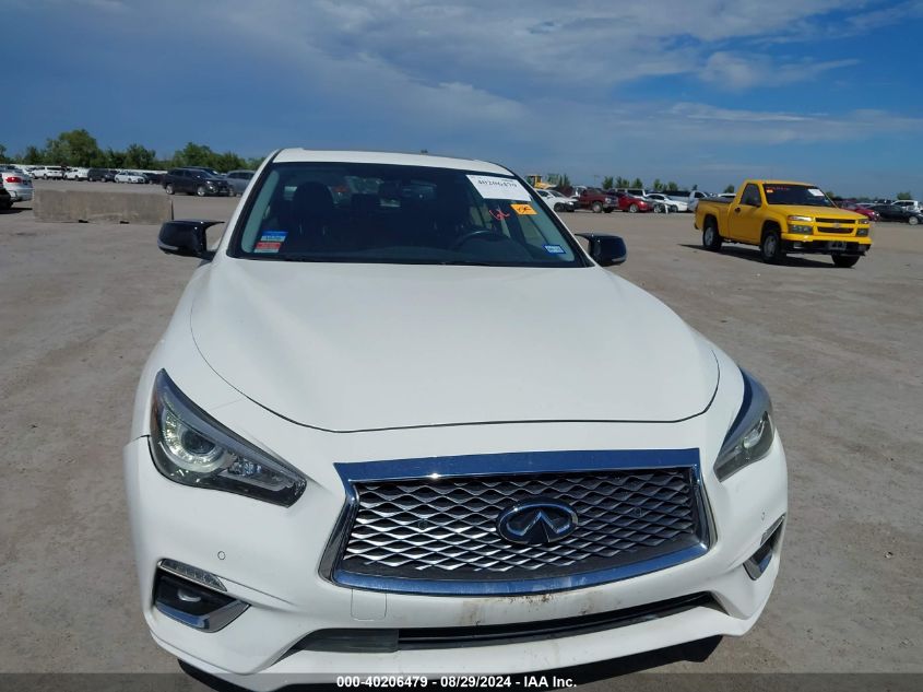 2021 Infiniti Q50 Luxe VIN: JN1EV7BP3MM703457 Lot: 40206479