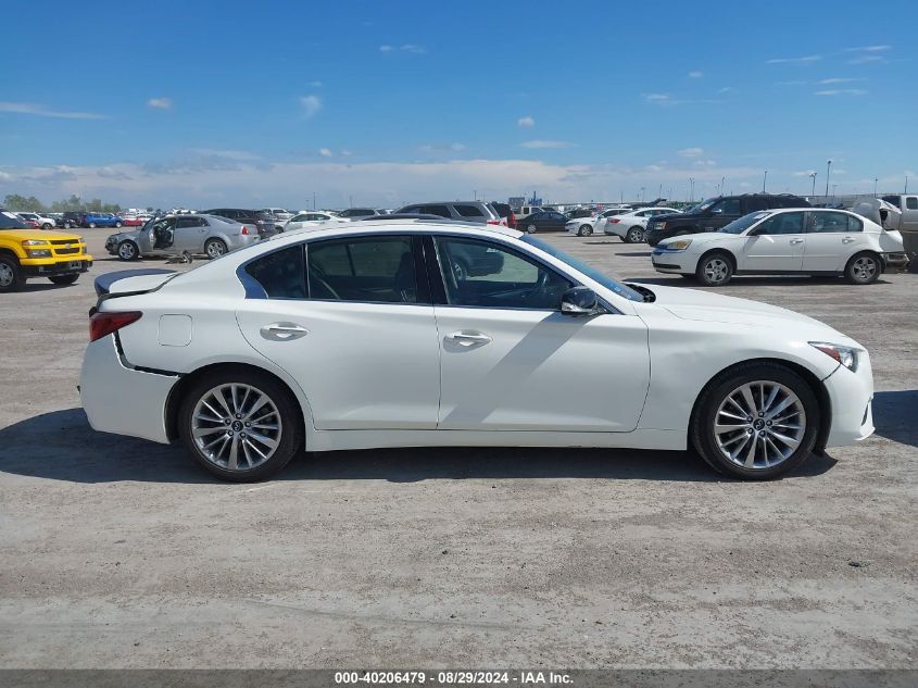 2021 Infiniti Q50 Luxe VIN: JN1EV7BP3MM703457 Lot: 40206479