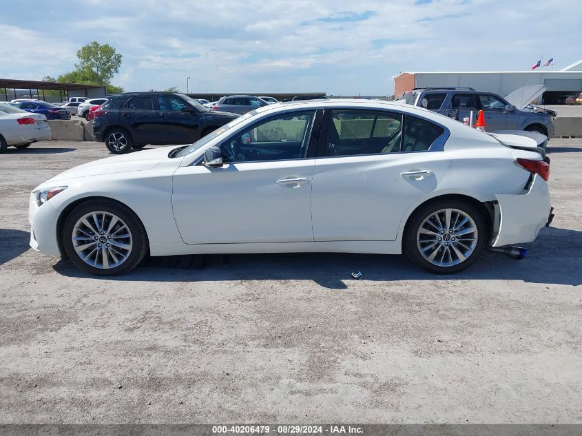 2021 Infiniti Q50 Luxe VIN: JN1EV7BP3MM703457 Lot: 40206479