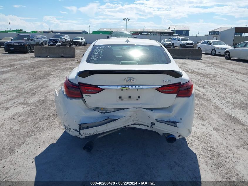 2021 Infiniti Q50 Luxe VIN: JN1EV7BP3MM703457 Lot: 40206479